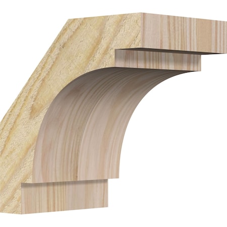 Ekena Millwork 4"W x 6"D x 6"H Merced Rough Sawn Knee Brace, Douglas Fir BRC04X06X06MRC00RDF